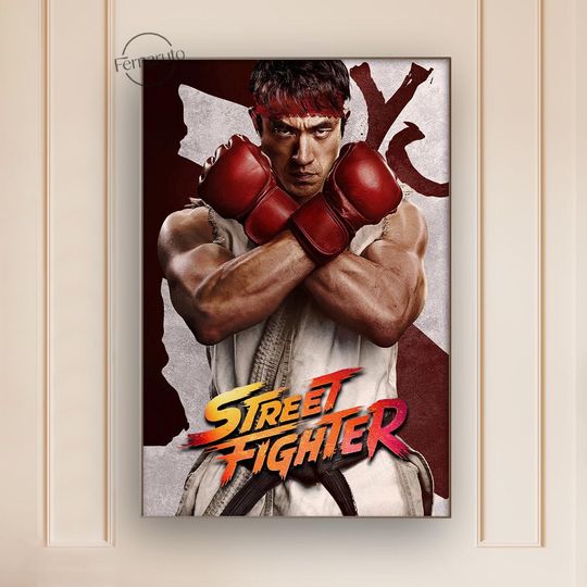 Discover Street Fighter (2026) Movie Poster | Canvas Print | Film Wall Art | Home Theater Decor | Movie Lover Gift Idea