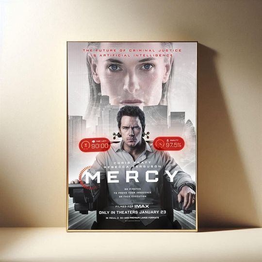 Discover Mercy (2026) Film Poster, Modern Movies Art Print, Canvas Cloth Poster, Poster for Gift, Film Fan Collection