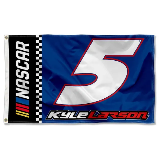 Kyle Larson #5 NASCAR Racing House Flag Wall Decor