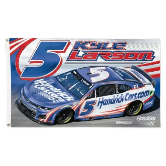 Kyle Larson #5 NASCAR Hendrick Car Racing Flag