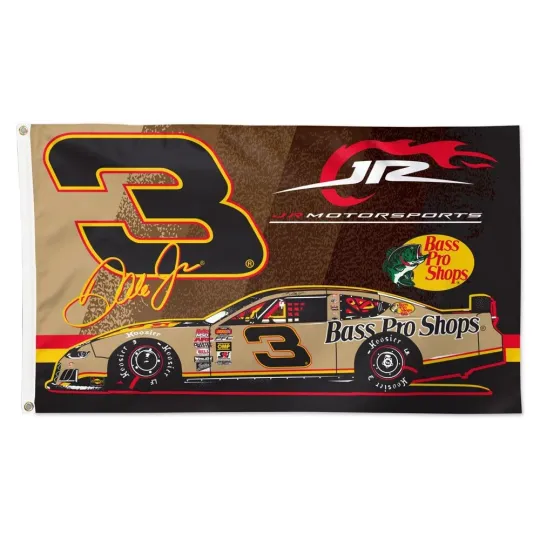 Discover Dale JR #3 Nascar Bass Pro Shops Car Racing  House Flag