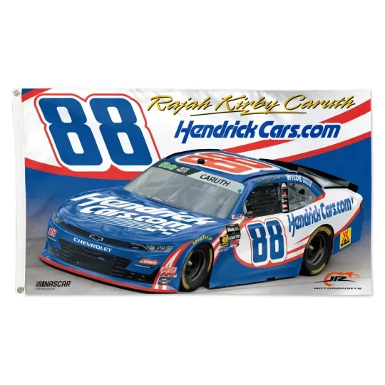 Rajah Kirby Caruth Hendrick NASCAR Flag