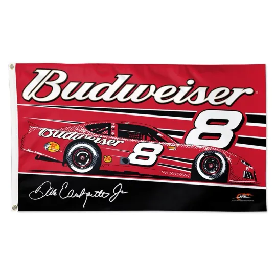 Dale Jr Xfinity #8 Nascar Budweiser Car Racing House Flag