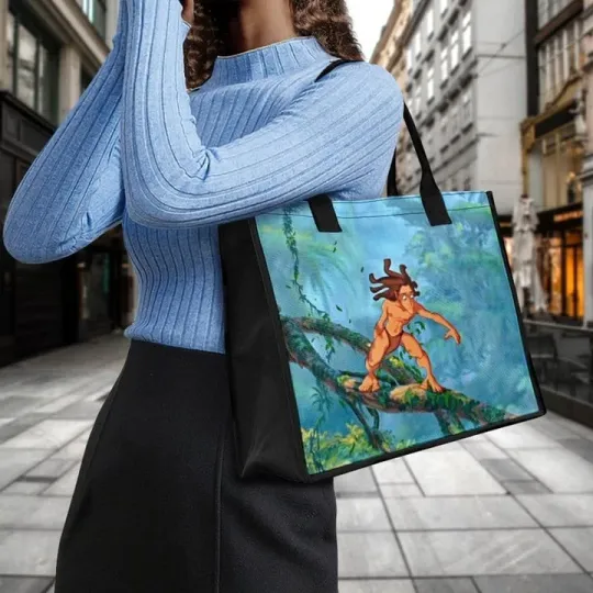 Discover Tarzan In The Jungle Disney Movie Canvas Tote Bag