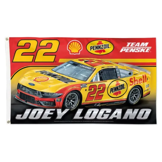 Joey Logano 2026 Shell Pennzoil #22 Car House Flag