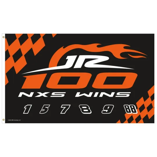 Discover JR Motorsports 100 Wins Xfinity Series House Flag