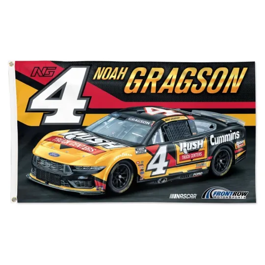 Noah Gragson Rush Truck Centers #4 Car Flag