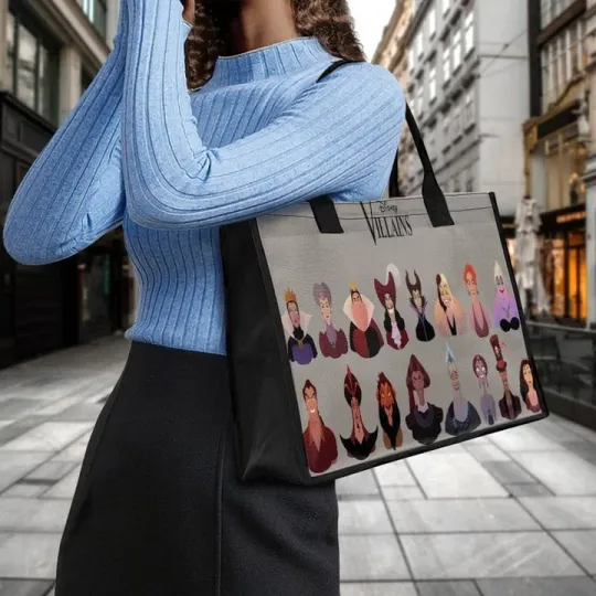 Disney Villains All Characters Canvas Tote Bag