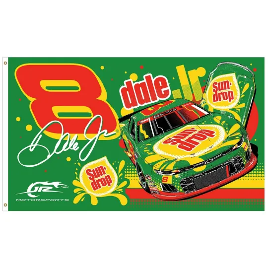 Discover Dale Earnhardt Jr Sun Drop #8 Late Model NASCAR House Flag