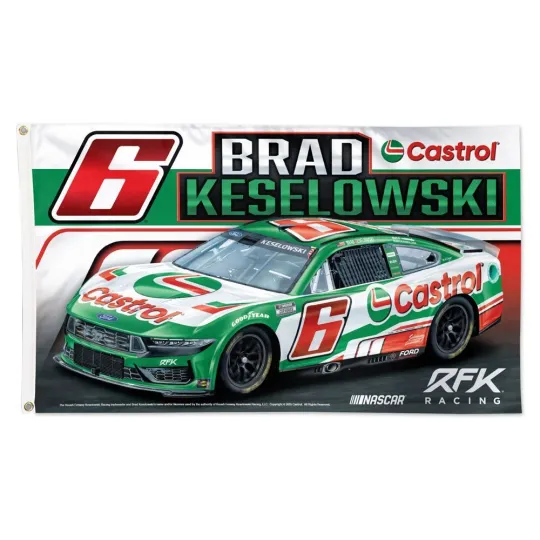Discover Brad Keselowski Castrol #6 Car Flag