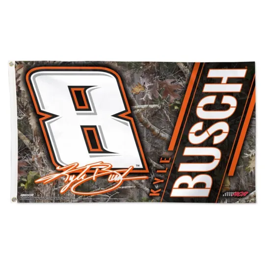 Kyle Busch Camo #8 NASCAR House Flag