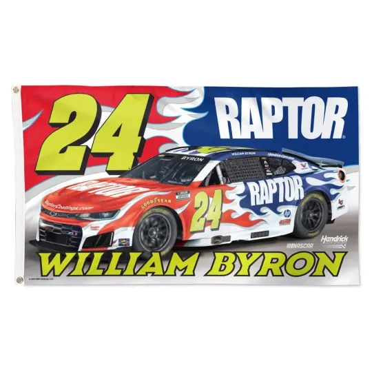 Discover William Byron 2026 Raptor #24 Car Flag