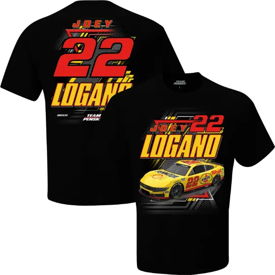 Joey Logano Shell Pennzoil #22 Car T-Shirt Black