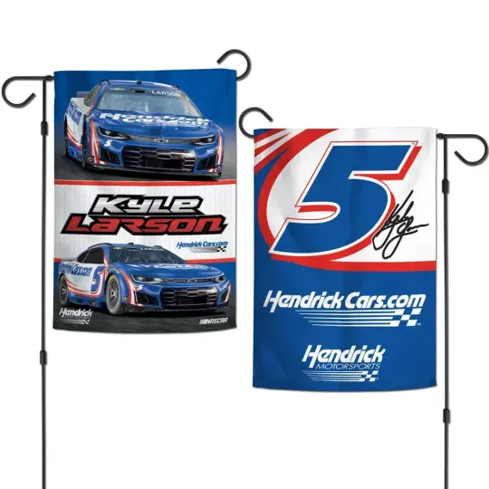 Kyle Larson 2026 HendrickCars Double-Sided Garden Flag