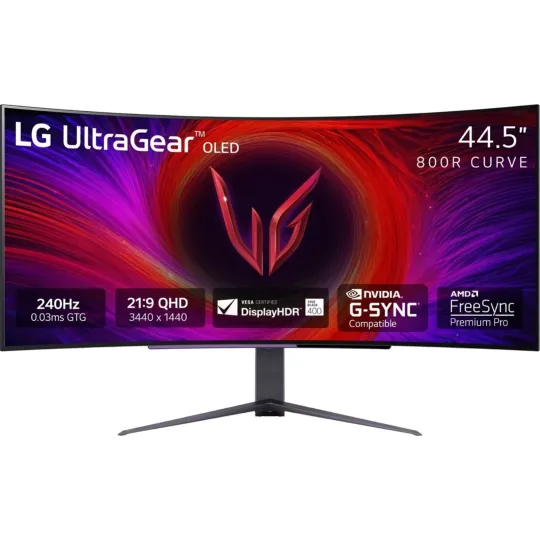 Discover LG 45GS96QB-B.AUS Ultra Gear 45" OLED Curved Gaming Monitor