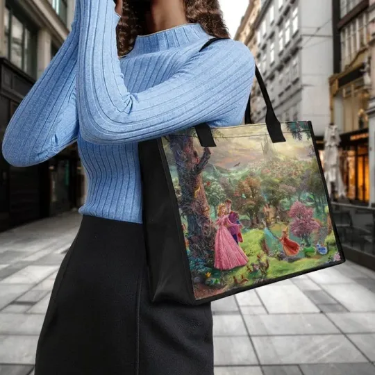 Sleeping Beauty Beautifull Garden Disney Princess Canvas Tote Bag