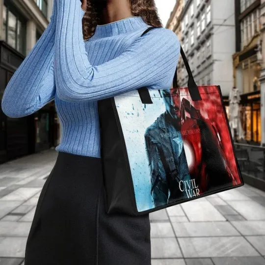 Marvel Avengers Captain America Civil War Canvas Tote Bag