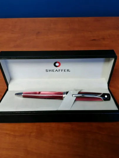 Discover Sheaffer Valor Polished Burgundy Ballpoint Pen ITALIAN MADE