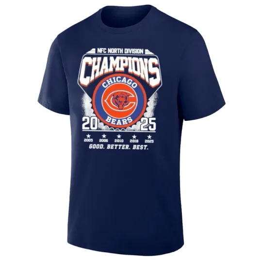 Chicago Bears 2025 NFC North Division Champions T-Shirt