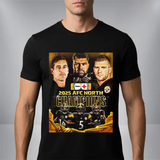 Discover Pittsburgh Steeler Kings of the North 2025 AFC North Champions Unisex T-Shirt