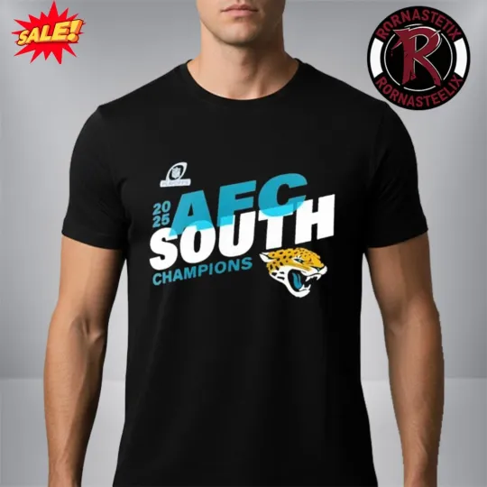 Discover Jacksonville Jaguars 2025 AFC South Division Champions Unisex T-Shirt