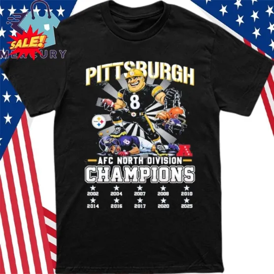 Pittsburgh Steeler Beat Baltimore Ravens 2025 AFC North Division Champions T-Shirt