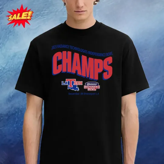 Discover Louisiana Tech Bulldog Independence Bowl 2025 T-Shirt