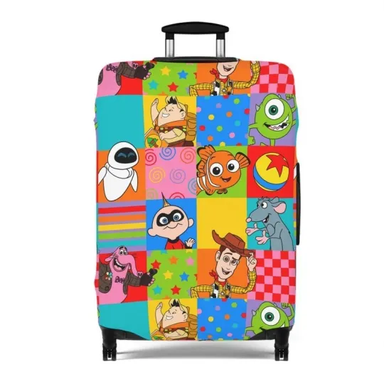 Discover Disney Luggage Cover, Pixar Suitcase Protector, Travel Accessories