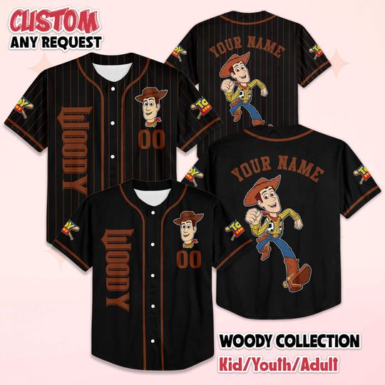 Discover Personalized Woody Baseball Jersey, Custom Toy Story Woody Jersey Shirt, Disney Baseball Jersey Teams Outfit