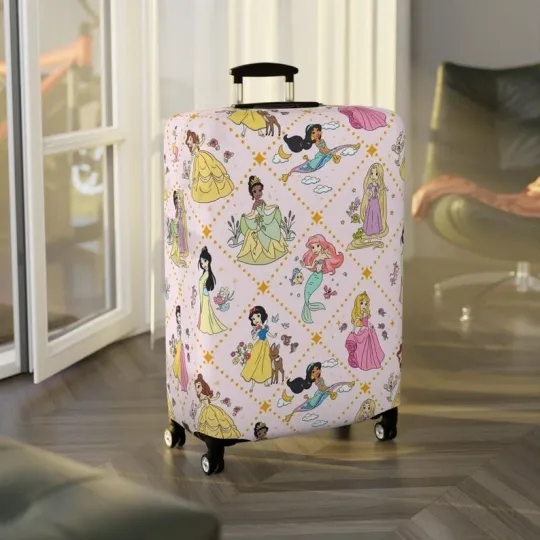 Discover Disney Luggage Cover, Disney Princess Suitcase Protector, Travel Accessories
