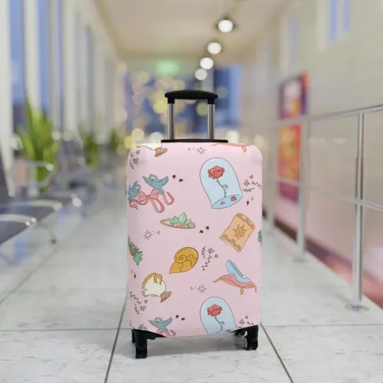 Discover Disney Luggage Cover, Disney Princess Suitcase Protector, Travel Accessories