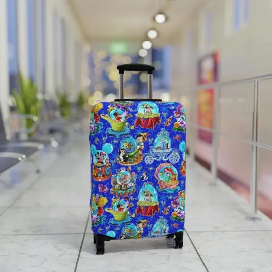 Discover Disney Luggage Cover, Mickey Mouse Suitcase Protector, Travel Accessories