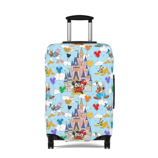 Discover Disney Luggage Cover, Mickey Mouse Suitcase Protector, Travel Accessories