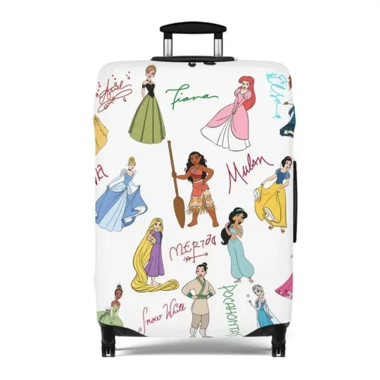 Discover Disney Luggage Cover, Princesses, Autographs, Travel Accessories
