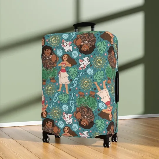 Discover Tropical Adventure Luggage Cover: Durable Travel Accessories