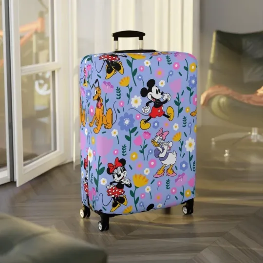 Discover Disney Luggage Cover, Mickey Mouse Suitcase Protector, Travel Accessories