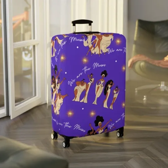 Discover Disney Luggage Cover, Hercules Muses Suitcase Protector, Travel Accessories