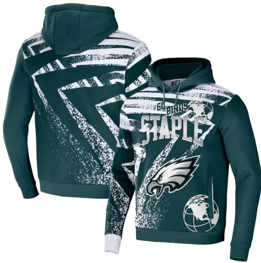 Discover Philadelphia Eagles x Staple 3D Hoodie - Medium
