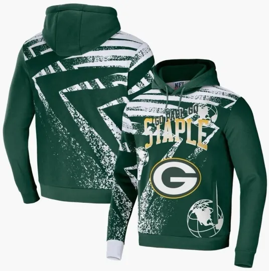Men's Green Bay Packers 3D All-Over Print Pullover Hoodie