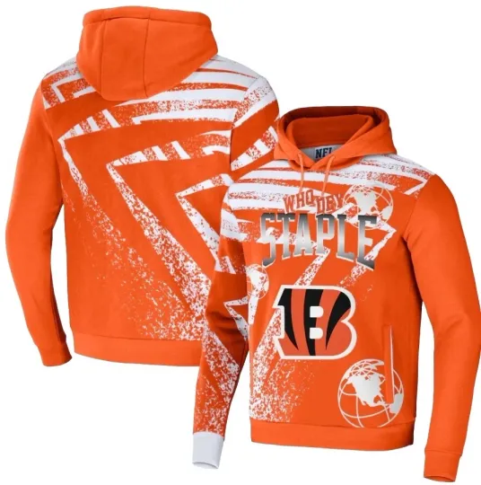 Cincinnati Bengals Football 3D Printed Pullover Hoodie