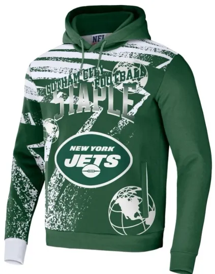 Discover New York Jets x Staple All Over Print 3D Hoodie Unisex