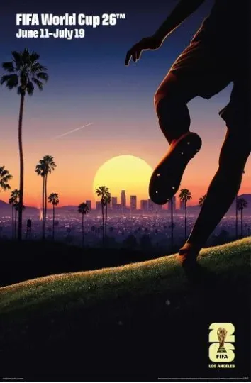 FIFA World Cup 2026 Los Angeles Poster Print