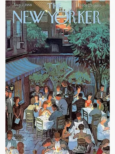 Discover The New Yorker August 1958 Premium Matte Vertical Poster