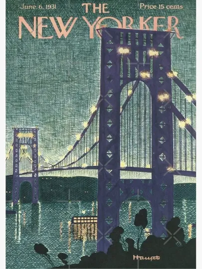 Discover New Yorker Magazine Cover Poster Premium Matte Vertical Poster