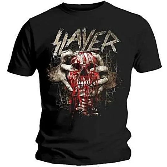 Slayer Skull Clench T-Shirt Band Shirt for Men Women Thrash Metal
