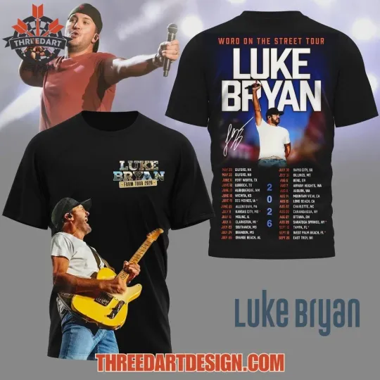 Luke Bryan Word On The Street Tour 2026 T-Shirt