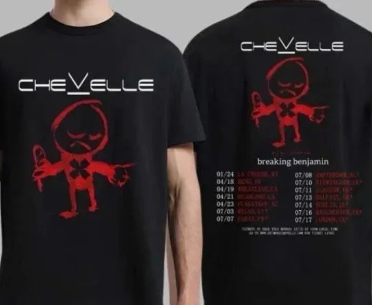 Chevelle World Tour 2026 Schedule Dates Two Sided Tshirt