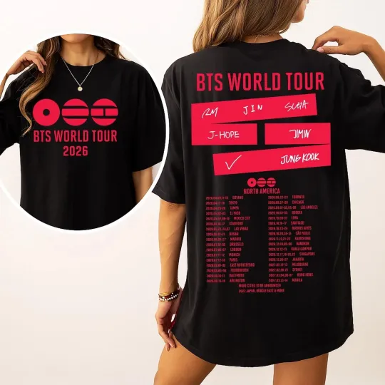 BTS World Tour 2026-2027 We Are Back T-shirt