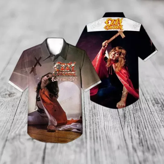 Ozzy Osbourne Blizzard of Ozz Album Cover Hawaiian Shirt