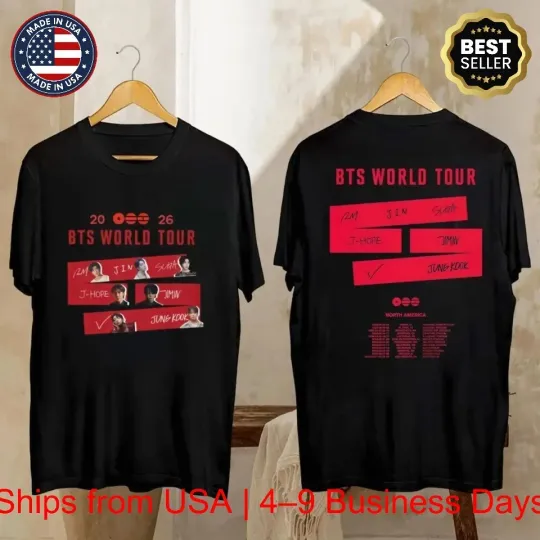 Discover Bangtan Comeback 2026 Shirt, 2026 BTS World Tour T-shirt